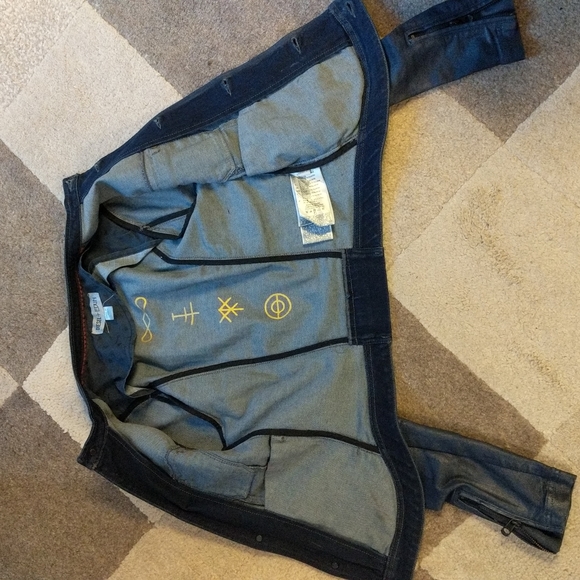 DIESEL + EDUN Faux Leather Denim Jacket - Picture 9 of 9